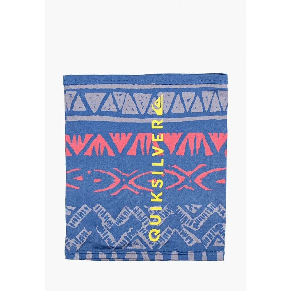 Quiksilver Misty Collar Mens Blue Printed Knit Stretch Neck Warmer Gaiter RED887